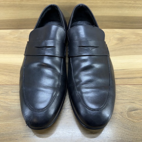 Allen Edmonds Lake Como Penny Loafers Mens 11 11.5 ? Vibram Soles Black Leather main image 7